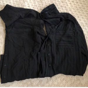 Express portofino blouse- sheer with stripes